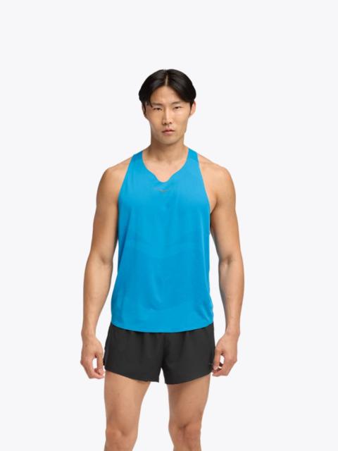 HOKA Men's Race Day Singlet Top in Hoka Blue