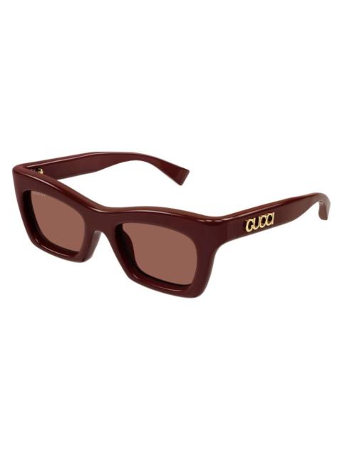 GUCCI Gucci Brown Square Ladies Sunglasses GG1773SA 002 51