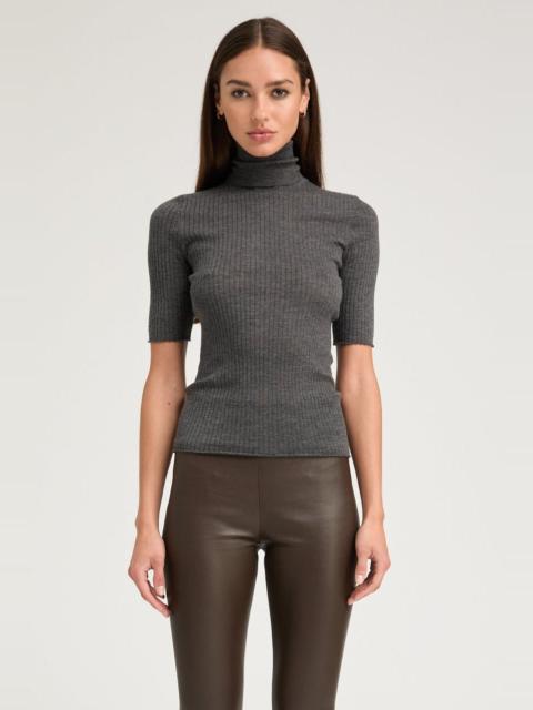 SPRWMN CHARCOAL CASHMERE TURTLENECK