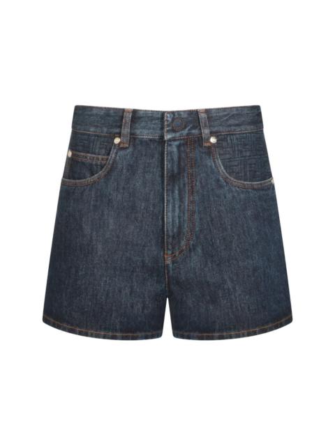 FENDI Denim cotton shorts