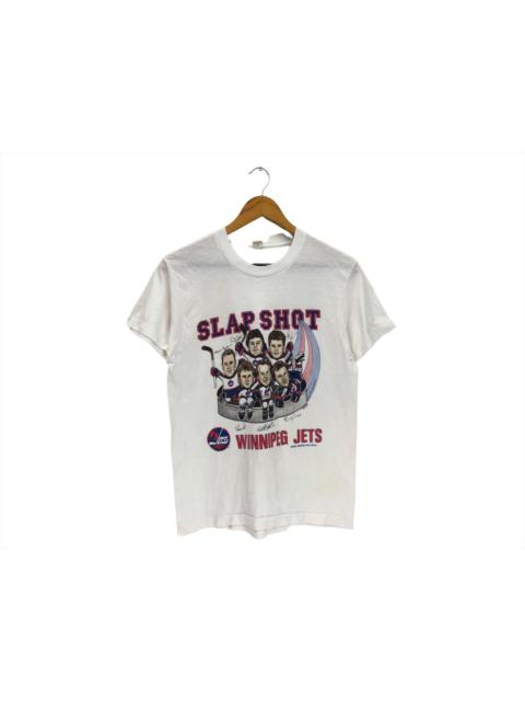 Other Designers Vintage 80s 1989 Winnipeg Jets Hockey ice Team Tshirt
