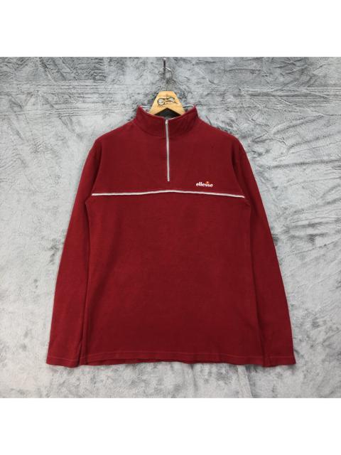 Other Designers Ellesse Half Zip Turtle Neck Red Long Sleeve Shirt #4623-168