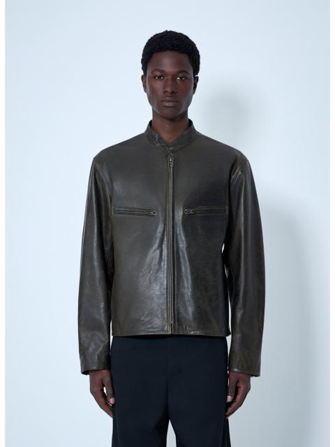 Lemaire Lemaire Men Leather Zip Jacket