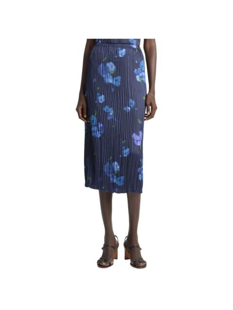 Vince Vince Poppy Blur Crushed Column Skirt