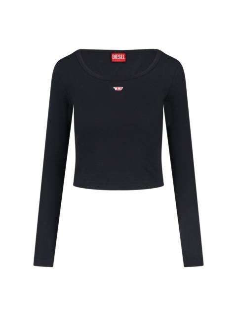 Diesel 'T-BALLET-D' CROP TOP