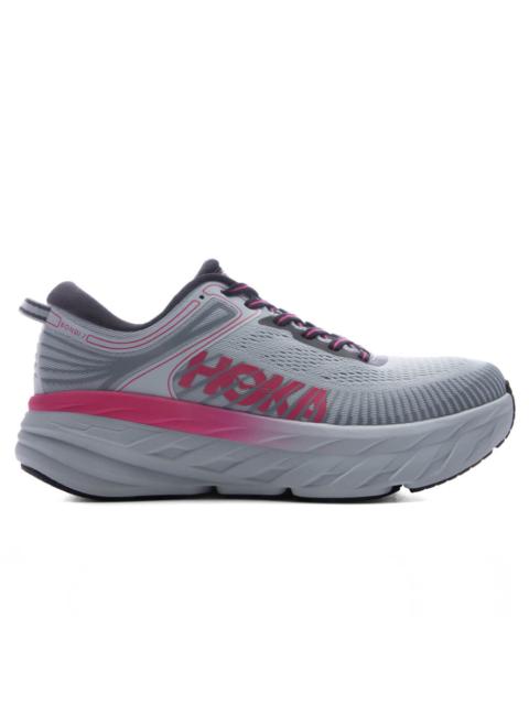 HOKA WOMEN'S BONDI 7 - MINERAL BLUE/RHUBARB