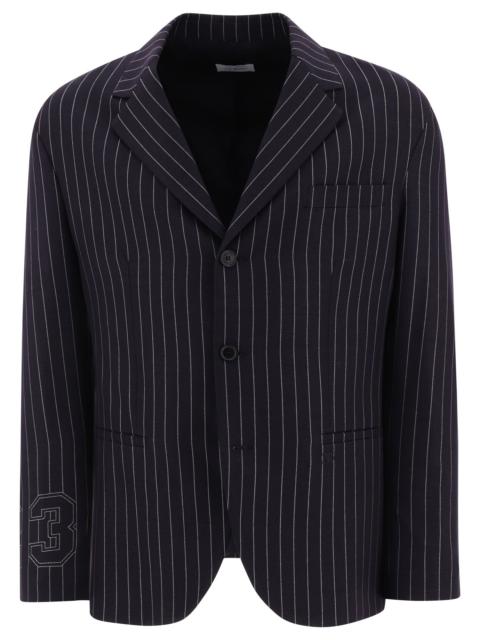 Off-white Pinstriped Blazer