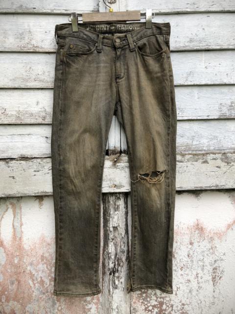 Vans Joey Ramone Black Rusty Washed Distressed Denim Pant