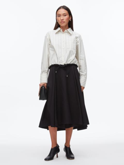 3.1 Phillip Lim Drawcord Hem Stripe Shirt