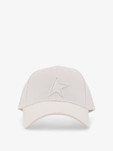Golden Goose Golden Goose Demos Cotton Blend Hat White