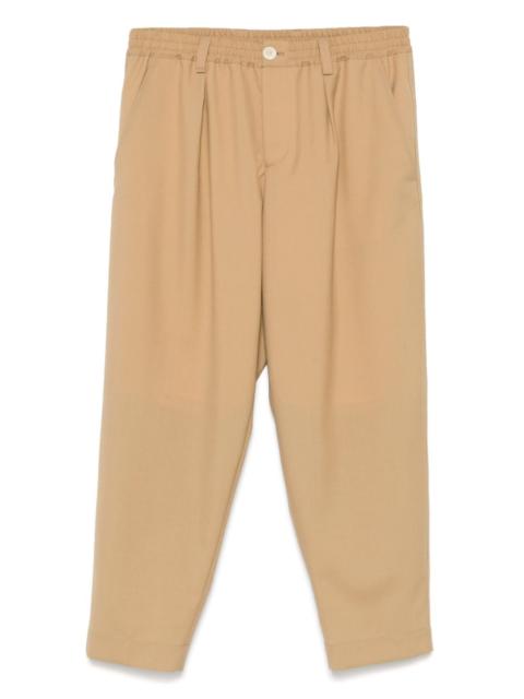 Marni wool drawstring-waist trousers