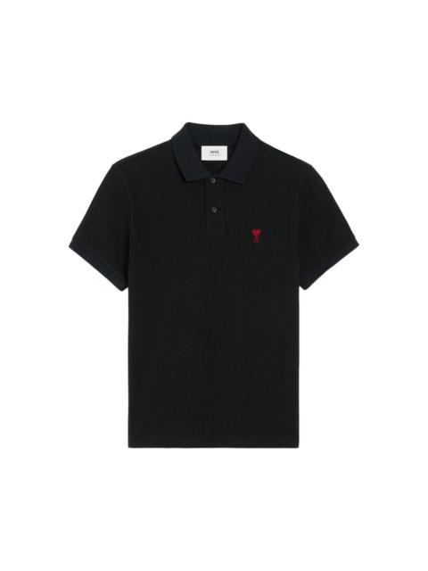 AMI Paris Ami Paris Black Polo Shirts Men