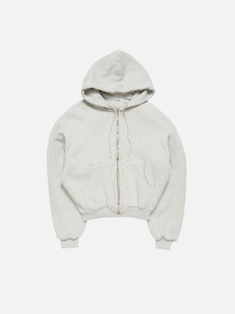 Acne Studios Hooded zip-up sweatshirt - Grey Melange