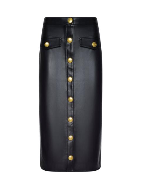 L'AGENCE Milann Vegan Leather Skirt