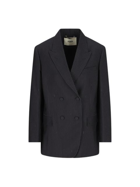 FENDI Fendi Blue Jackets - Blazers Women