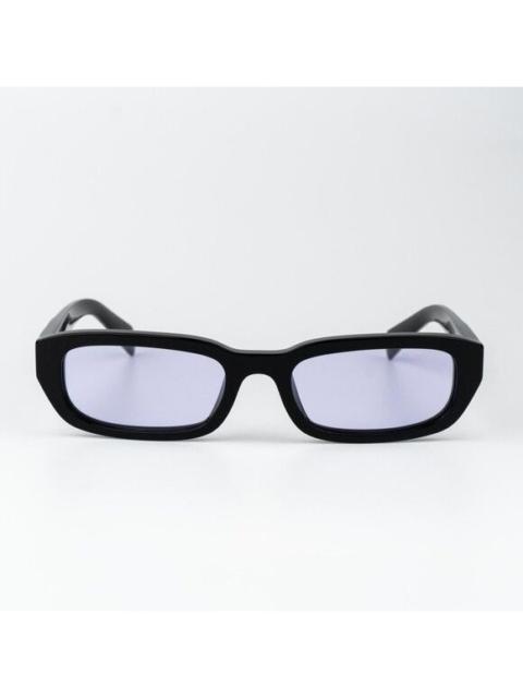 Prada Prada Women Sunglasses Black Violet Rectangle PRB06S 16K40J NEW AUTHENTIC