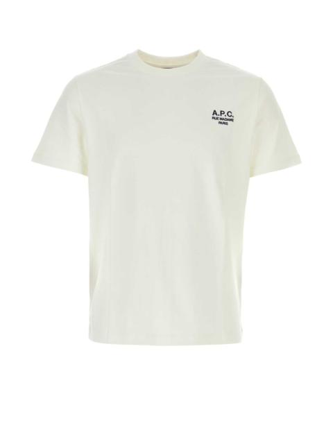 A.P.C. A.P.C. Men White Cotton T-Shirt