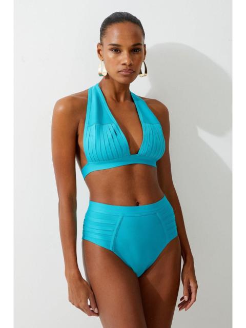 KAREN MILLEN Bandage Sheer Stripe Bikini Bottoms