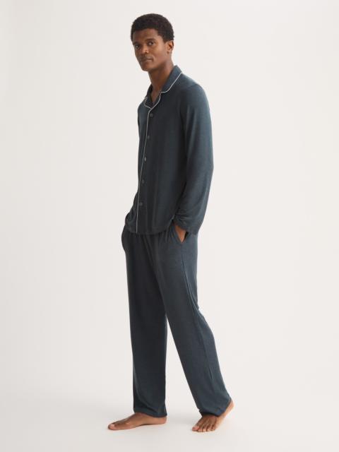 Derek Rose Men's Pajamas Marlowe Micro Modal Stretch Anthracite