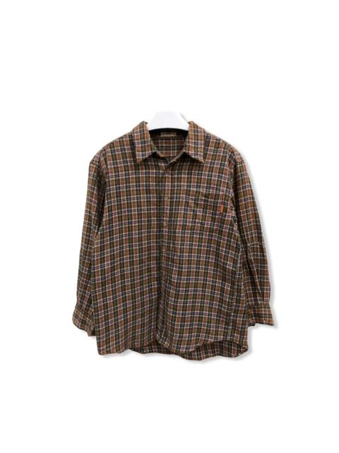 Other Designers Vintage - Vintage NCAA Plaid Tartan Flannel Shirt 👕