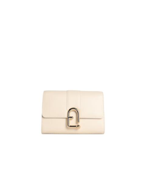 FURLA Furla urban S Cream Leather Crossbody Bag
