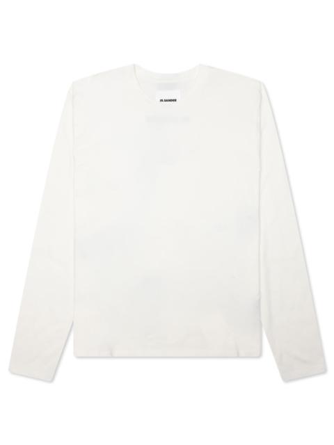 Jil Sander LOVE IS THE BEGINNING CREWNECK T-SHIRT - COCONUT