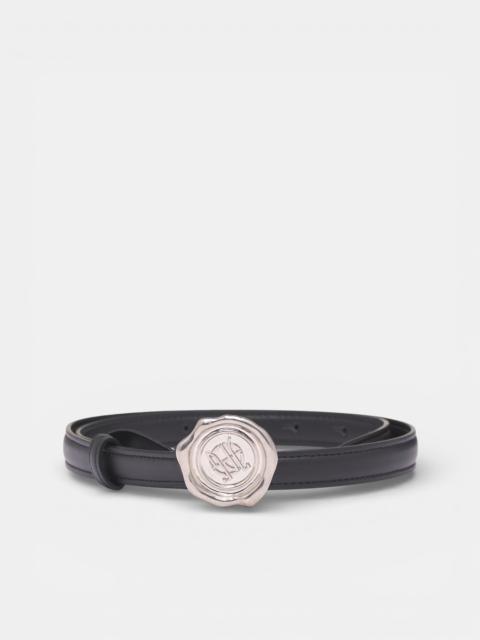 Jean Paul Gaultier Wax Seal Buckle Leather Belt