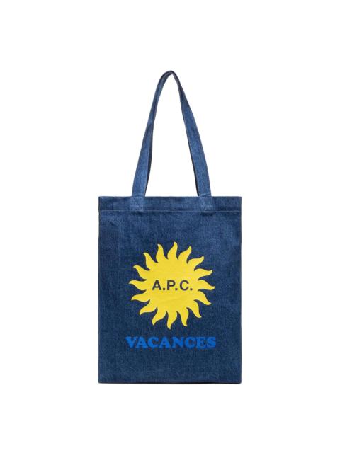 A.P.C. Tote Bag 'Washed Indigo'