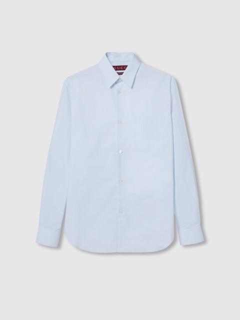 GUCCI Striped cotton poplin shirt