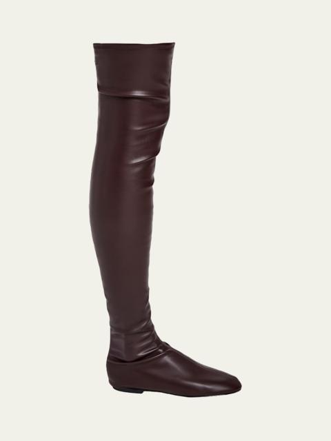Proenza Schouler Tee Stretch Faux Leather Over-The-Knee Boots