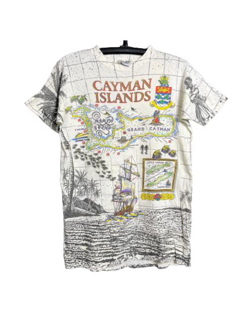 Other Designers Vintage - 🔥RARE🔥Vintage Cayman Islands OVP Map Shirt Single Stich