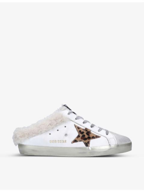 Golden Goose Superstar Sabot 81811 leather and shearling trainers