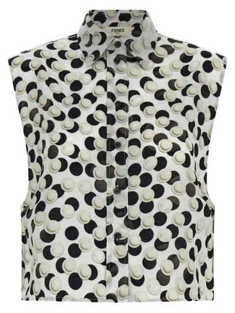 FENDI Fendi Women Polka Dot Crop Top