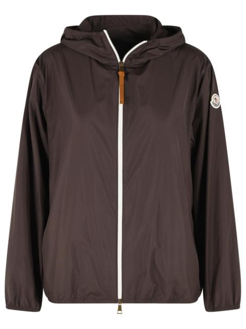 Moncler Moncler 'Fegeos' Brown Polyester Hooded Jacket Women