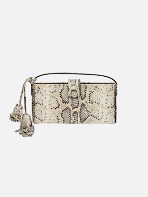 MAGDA BUTRYM Apolonia bag in grey snake-effect leather