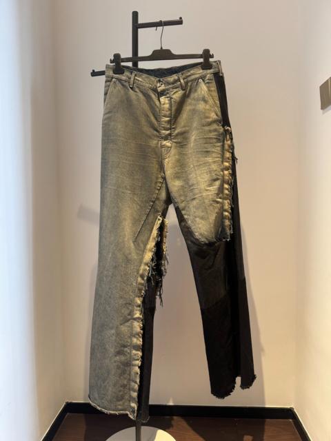 Rick Owens Rick Owens FW25 Runway Patched Distressed Denim Jeans