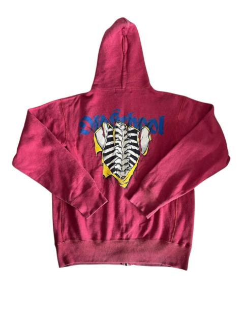 Hysteric Glamour Vintage Hysteric Glamour Bones Full Zip Hoodie 90s