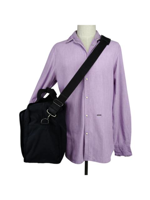 Other Designers Agnès b VOYAGE Black Travel Bag Made in Japan Y2K 2-Way Shoulder Carry Bag