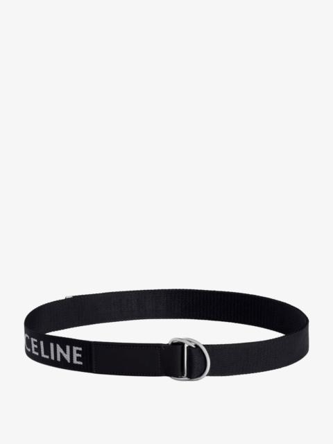 CELINE Celine Men Jacquard Fabric And Leather Belt