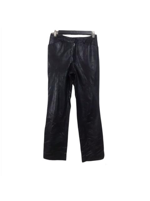 Other Designers Japanese Brand × Leather - Japanese Brand PARTINA Fur Leather Pants Slimfit