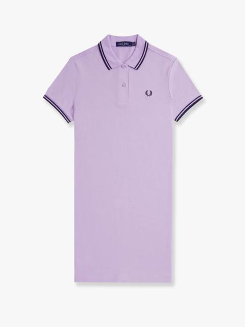 FRED PERRY - Fred Perry Stretch Cotton Polo Dress With Contrasting Profiles