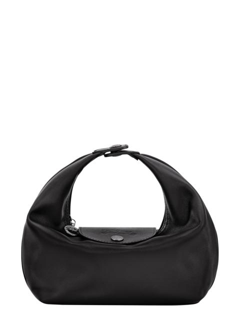 Longchamp Longchamp Le Pliage Xtra Round Leather Top Handle Bag in Black at Nordstrom