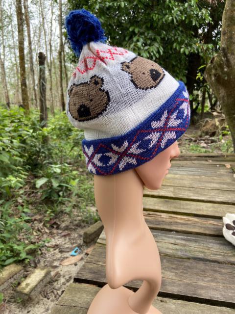 Other Designers Vintage - Vintage Printed Beanie Hat Snowcap