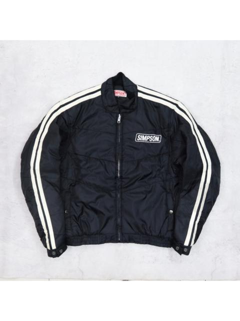 Other Designers SIMPSON North Carolina USA Big Logo Bomber Windbreaker Racing Jacket 