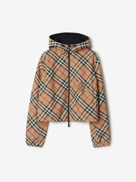 Burberry Cropped Reversible Check Jacket