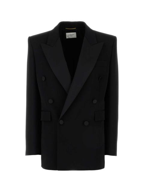 SAINT LAURENT Saint Laurent Women Black Wool Blazer