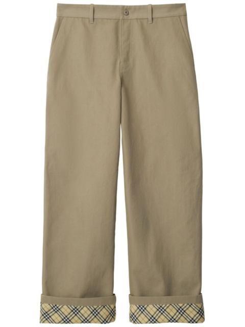 Burberry Burberry Cotton Loose-fit Trousers