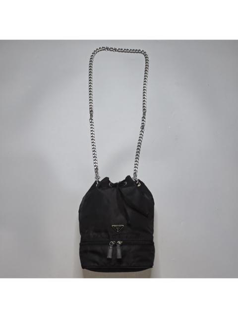 Prada Prada - Vela Nero Bucket Bag - Small