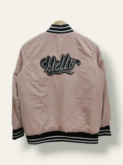 Forever 21 Hello Embroidered Graphic Bomber Jacket