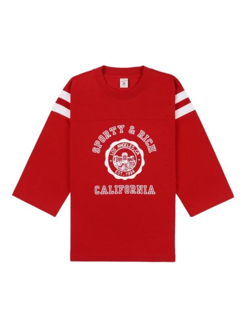 Sporty & Rich Sporty & Rich Striped Graphic Top